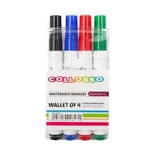 4’S COLLOSSO White Board Markers